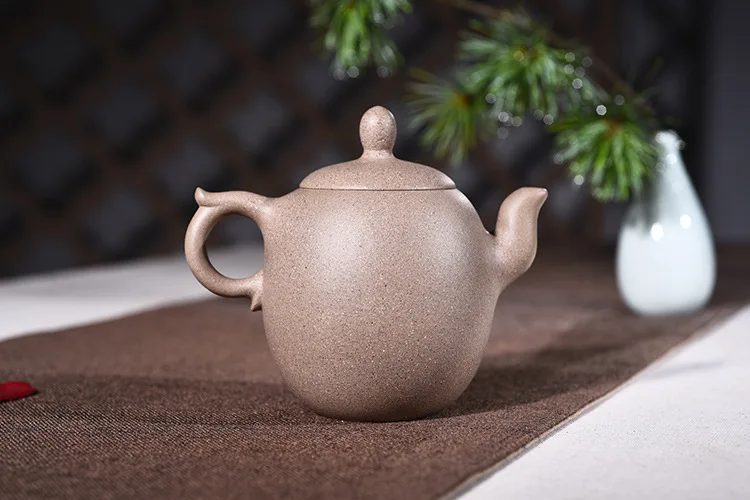 280 мл Исин Zisha чайник настоящий ручной работы зеленый серый грязь красота плечо Кунг фу чайник