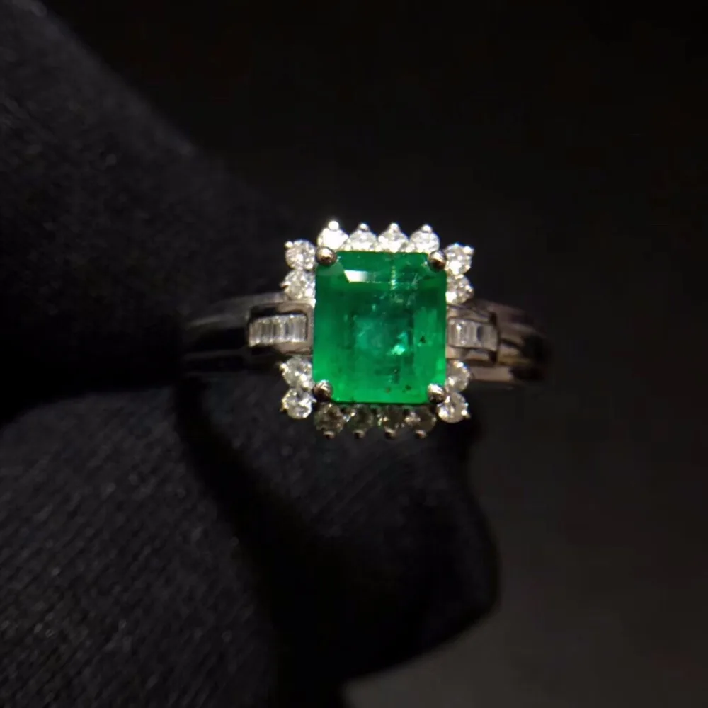 Fine Jewelry Real Pure 18 K White Gold 100% Natural Emerald 1.8ct Gemstone Diamonds Jewellery Female's Rings for women Fine Ring
Fine Jewelry Real Pure 18 K White Gold 100% Natural Emerald 1.8ct Gemstone Diamonds Jewellery Female's Rings for women Fine Ring