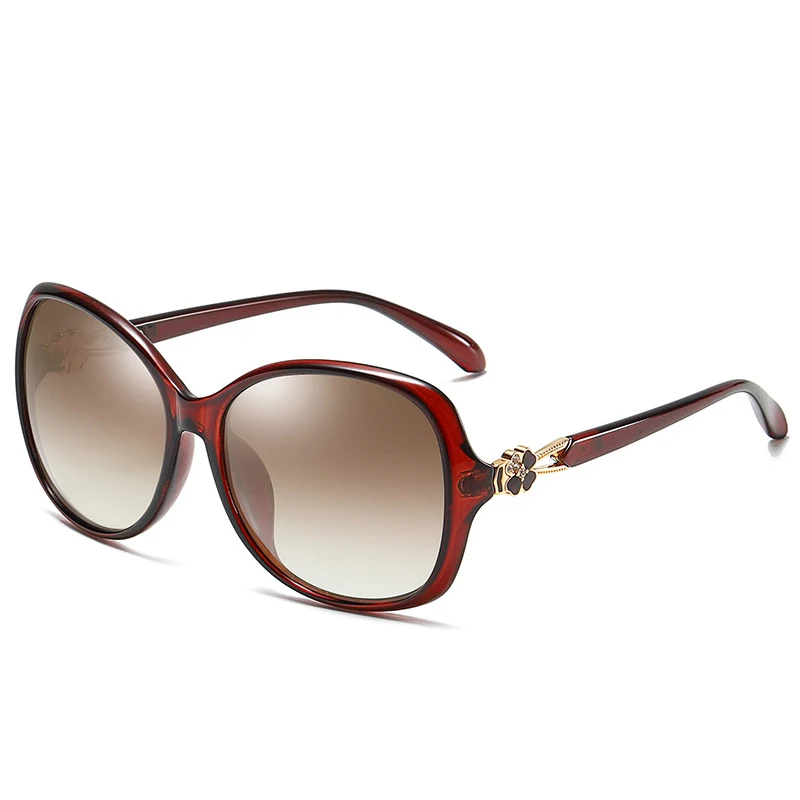 

Transparent Red Channel Sunglasses Women Fashion Polarized Sun Glasses For Ladies