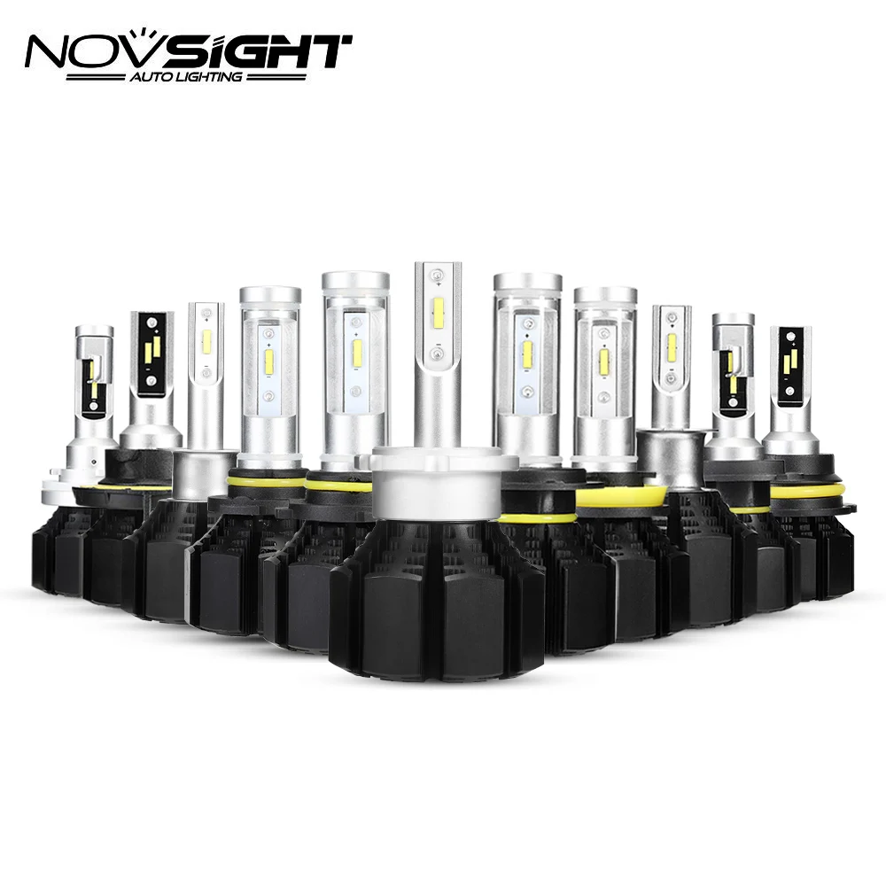 Автомобильная фара NOVSIGHT H4 Hi/Lo светодиодный луч H7 H1 H3 H8 H9 H11 H13 9005 9006 9007 50 Вт 12000lm 6500K