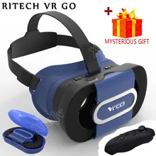 RITECH 3 D Casque VR Box Lunette 3D Virtual Reality Glasses Goggles Headset Helmet For Smartphone Smart Vrbox Google Cardboard