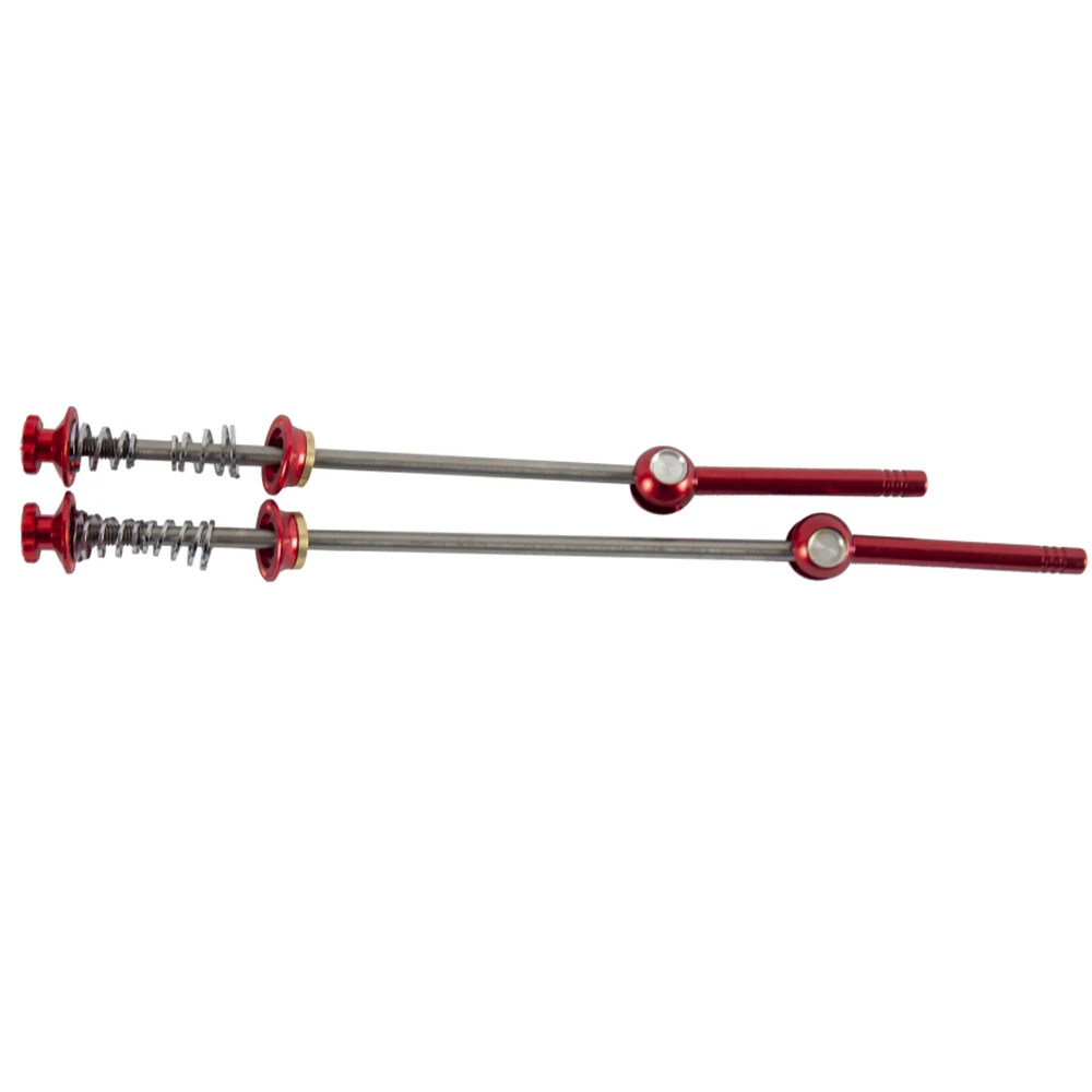 1Pair Titanium Ti Skewers 100mm/130mm Bike MTB Mountain bicycle Cycling Quick Release Lightest Black New