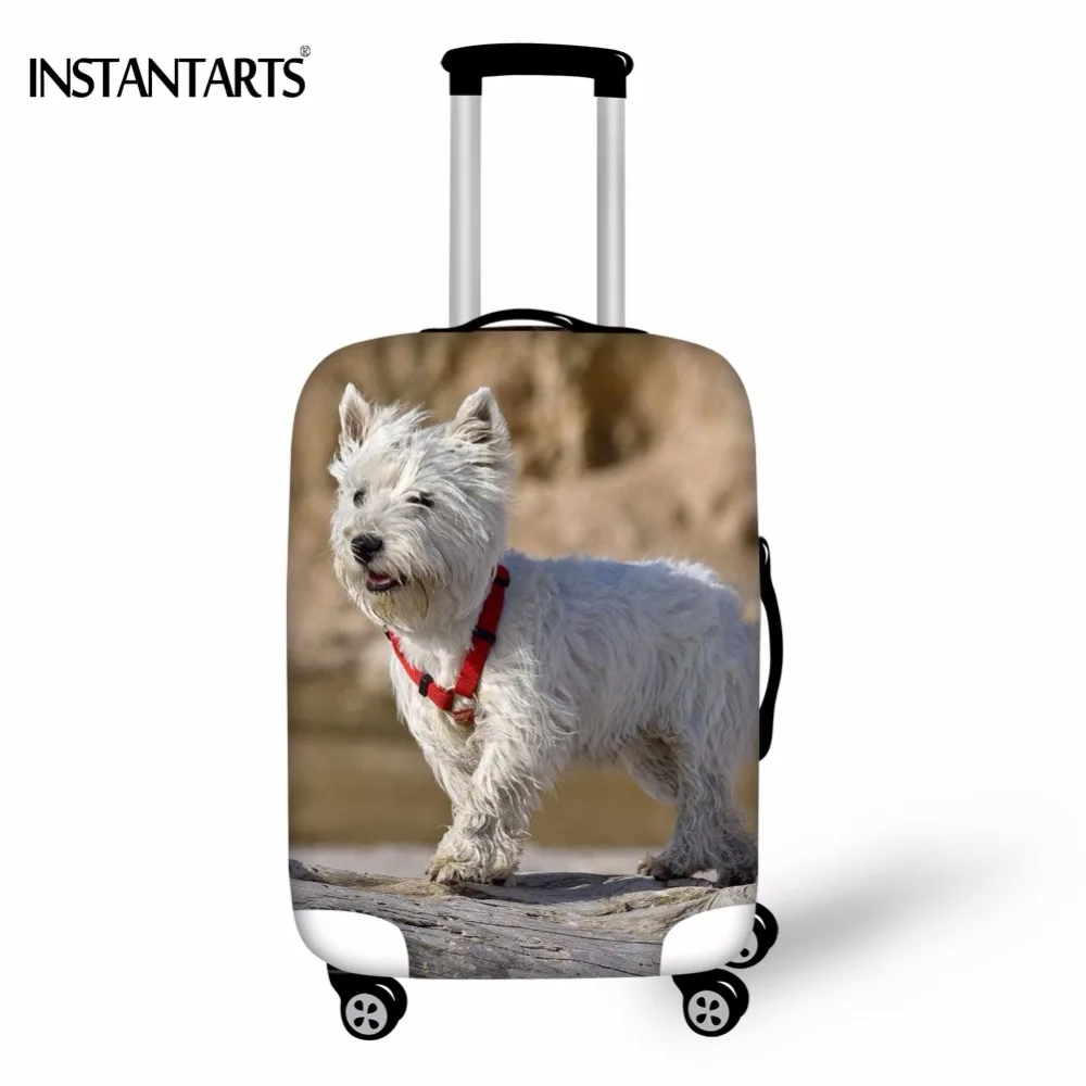 

INSTANTARTS West Highland White Terrier Print Suitcase Protective Covers Elastic Luggage Covers Apply for 18-30 Inch Travel Case