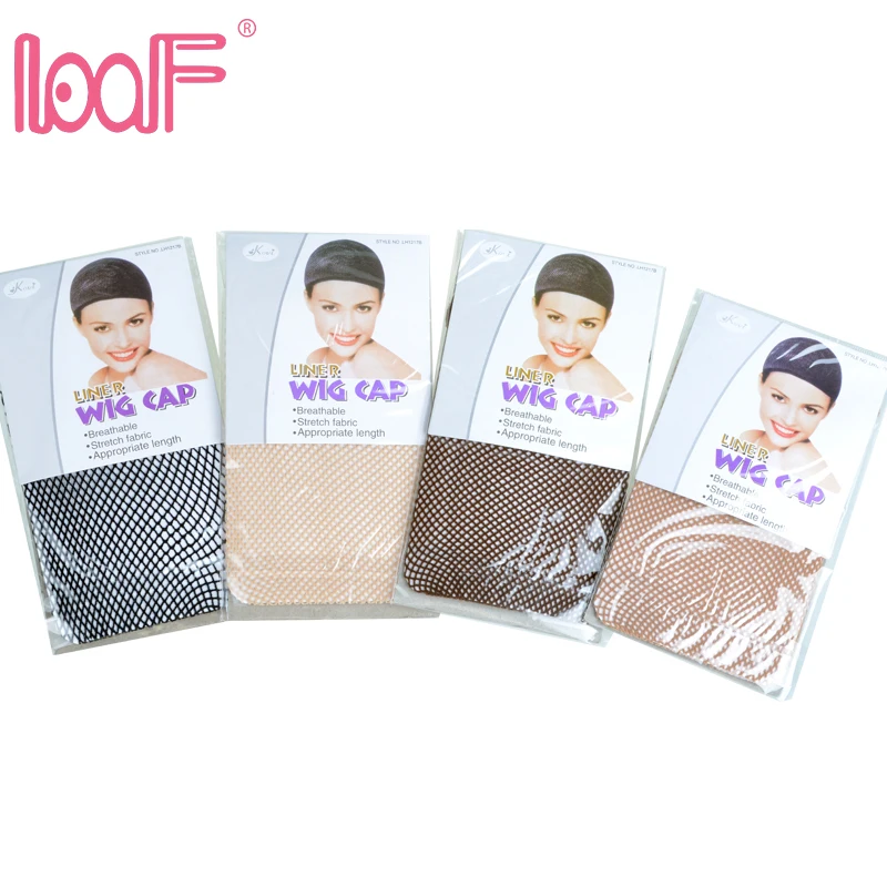 

LOOF 120pcs 4colors High Stretchable Elastic nylon weave caps/Hairnets for Wig making Snood Mesh/caps