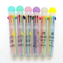 Новое поступление kawaii Новинка многоцветный конфеты шариковая ручка многоцелевой 6 In1 красочные Канцтовары творческий школьные принадлежности