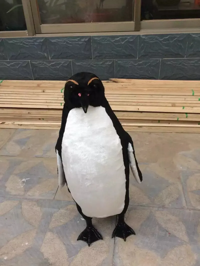artificial penguin plastic&furs large 75cm simulation penguin