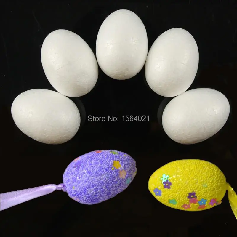 6cm white styrofoam oval balls egg shaped balls Craft ball foam ball kids diy material 20pcs/lot