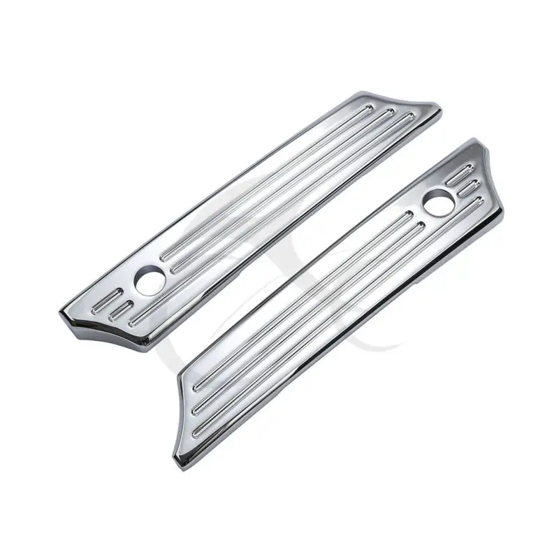 Metal Chrome Saddlebag Latch Covers for Harley Touring Road King Electra Glide