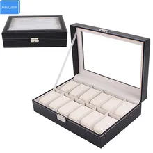 Специальное предложение часы 12 слотов Дисплей часы шкатулка Организатор держатель Чехол Коробки Каха де Reloj Organizador Reloj