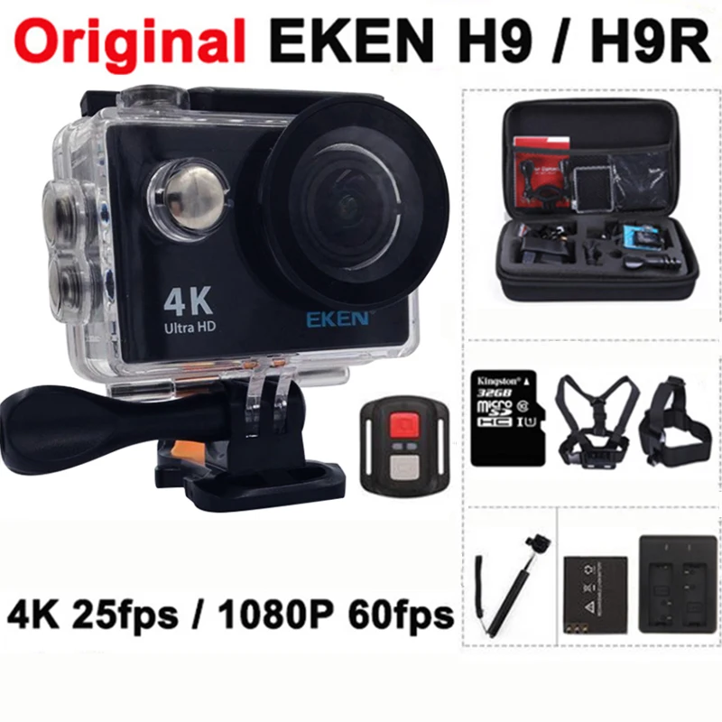 Prix pour Action caméra D'origine EKEN H9/H9R à distance Ultra FHD 4 K WiFi 1080 P 60fps 2.0 LCD 170D sport aller étanche pro caméra deportiva Prix pour Action caméra D'origine EKEN H9/H9R à distance Ultra FHD 4 K WiFi 1080 P 60fps 2.0 LCD 170D sport aller étanche pro caméra deportiva