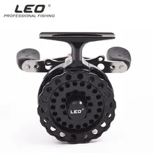 LEO Fly Рыболовная катушка левая/правая рука Рыболовная катушка 4+ 1BB 2,6: 1 65 мм Карп рыболовные снасти аксессуары черный ABSWheel с высокой ногой
