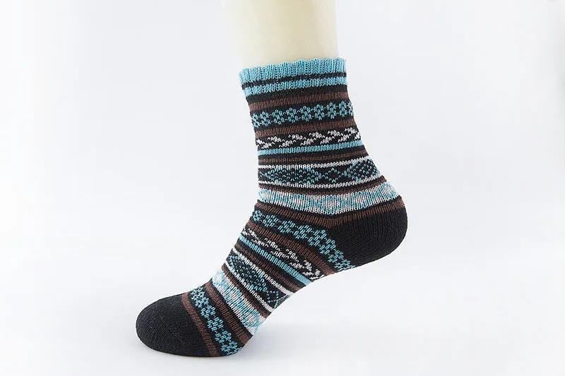 Горячая новинка зимние термо кашемировые носки для мужчин теплые кроличья Шерсть Мужские носки повседневные Ретро Вязаные Толстые мужские носки