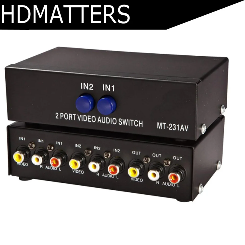 

Composite AV RCA Swithcer 2/4/8 ports Composite RCA AV audio video selector switch for STB,DVD,HDTV