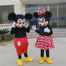 2 PC/Minnie mouse cartoon mascot costume adult size, because Halloween carnival costumes
