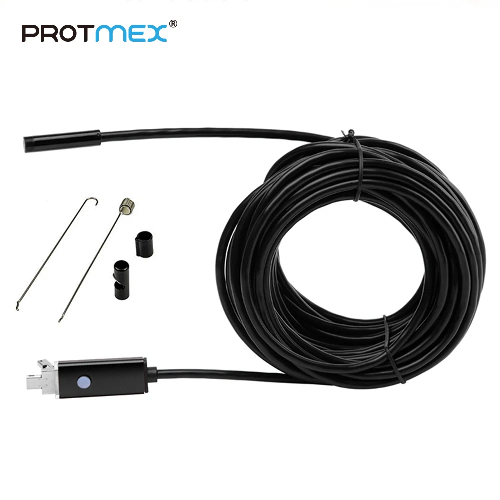 

5.5mm Lens 10M 2 in 1 Mini USB Endoscope for Android Phones Borescope Tube Inspection Camera 6 LEDS Web Camera for PC