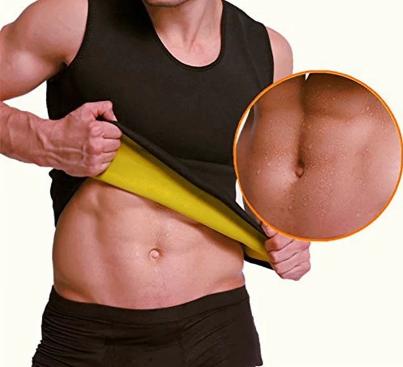 Мужской жилет для похудения талии утягивающий корсет потоотделение топы без рукавов Корректирующее утягивающий пояс для живота Корректирующее белье из неопрена