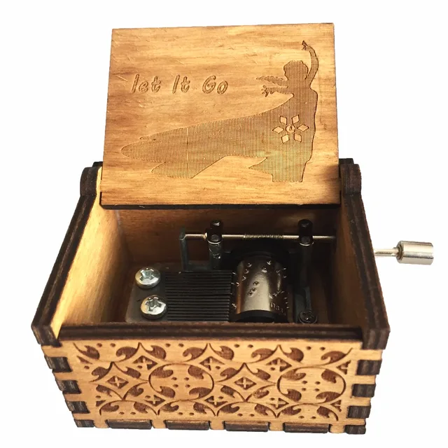 Anonymity Antique Let It Go Wood Music Box Princess Elsa Musical Anonymity Antique Let It Go Wood Music Box Princess Elsa Musical Best Gift For Baby