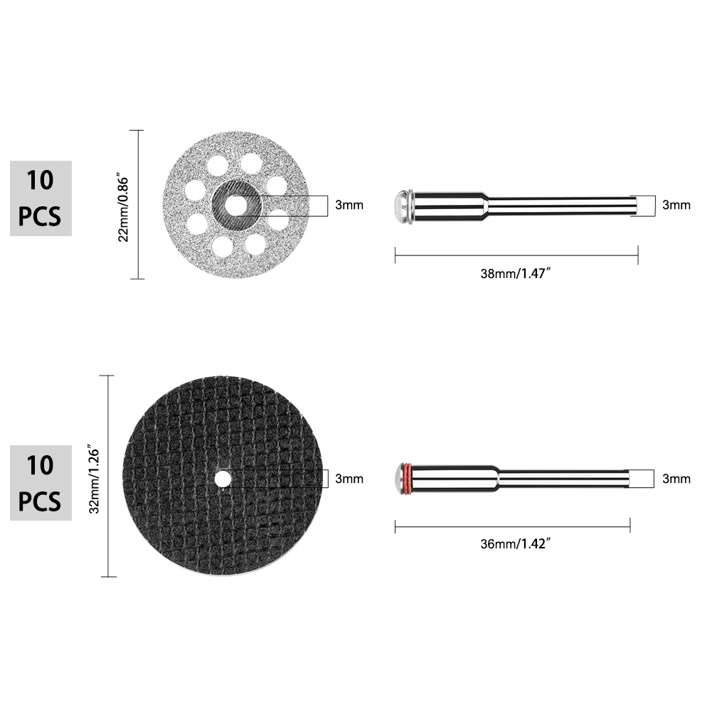 32 шт. HSS мини дисковая пила набор смолы отрезные диски алмазные режущие диски роторный инструмент Аксессуары для dremel дерево пластик