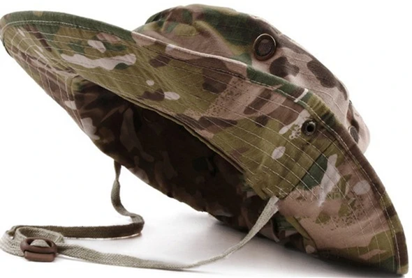 Тактические страйкбол Снайпер камуфляж Boonie шапки непальская Кепка Мужская Американская армейская Военная солнцезащитная Кепка камуфляжные шапки - Цвет: CP