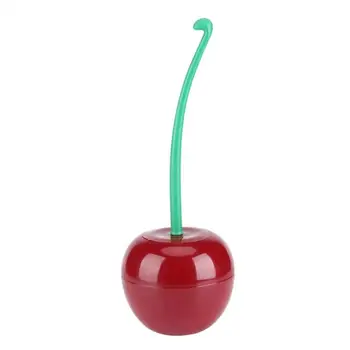 

Cute Cherry Shaped Toilet Brush Holder Set Bathroom Cleaning Kit Cleaner Creative Household Toilet Cleaning Brushes