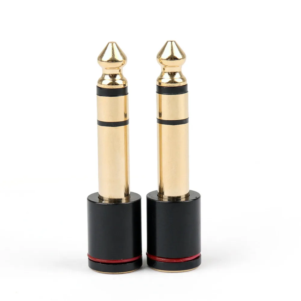 Areyourshop Sale 2PCS Copper 6 35mm Male Plug To 3 5mm Stereo Female font b Headphone