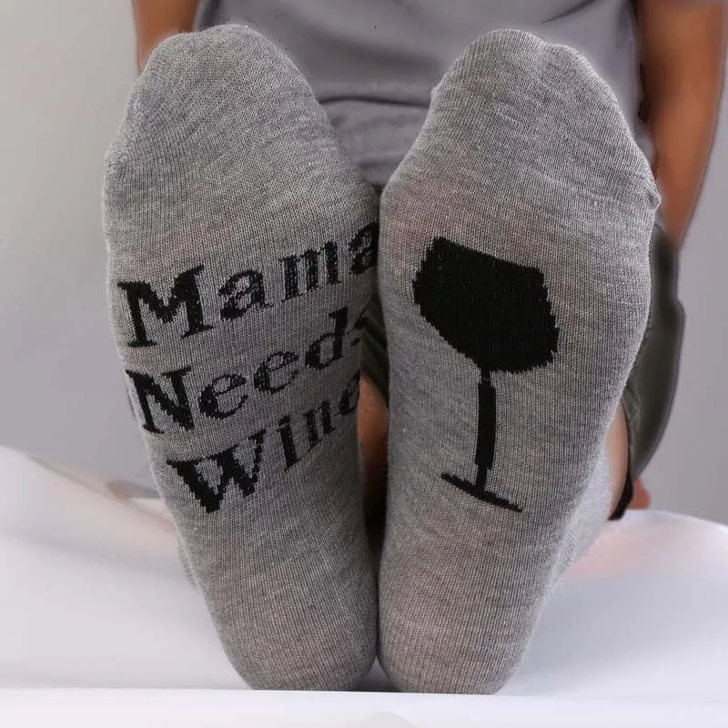 Забавные осенне-зимние носки мужские женские модные носки, если вы можете прочесть эти носки, чтобы привести мне стакан вина печати рождественские носки