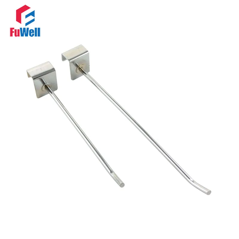 Size: L200mm Ochoos 20PCS/Lot 200mm=8 Length Chrome Plated Slatwall Hooks Frid Hooks Wire Dia.4.8mm Supermarket and Store Display Exhibition Hooks Size: L200mm Ochoos 20PCS/Lot 200mm=8 Length Chrome Plated Slatwall Hooks Frid Hooks Wire Dia.4.8mm Supermarket and Store Display Exhibition Hooks