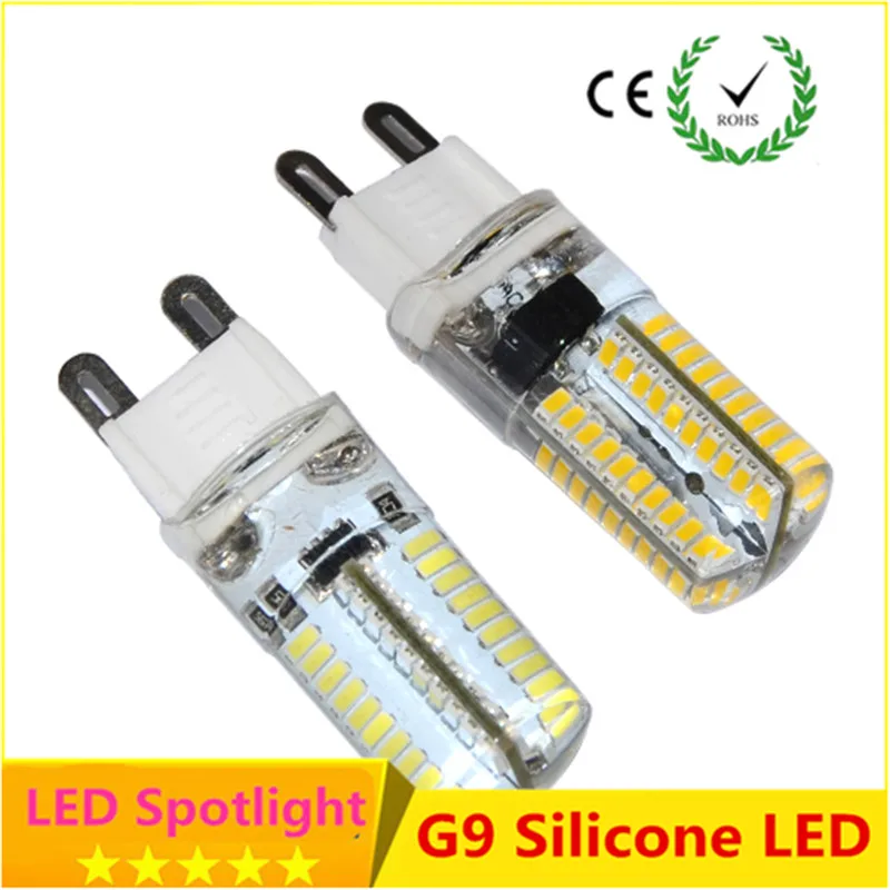10 PCS/lot G9 LED 220V 7W 9W 12W 15W Corn Bulb 360 degrees Lamp g9 bulbs High Quality Chandelier Light Replace Halogen Lamp