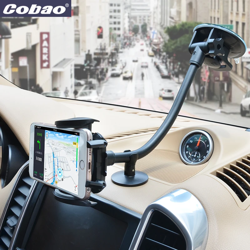 

Cobao universal long arm holder stand car windshield mount holder for phone Iphone 5s 6 7 plus Galaxy s3 s4 s5 s6 s7 Note 3 4 5