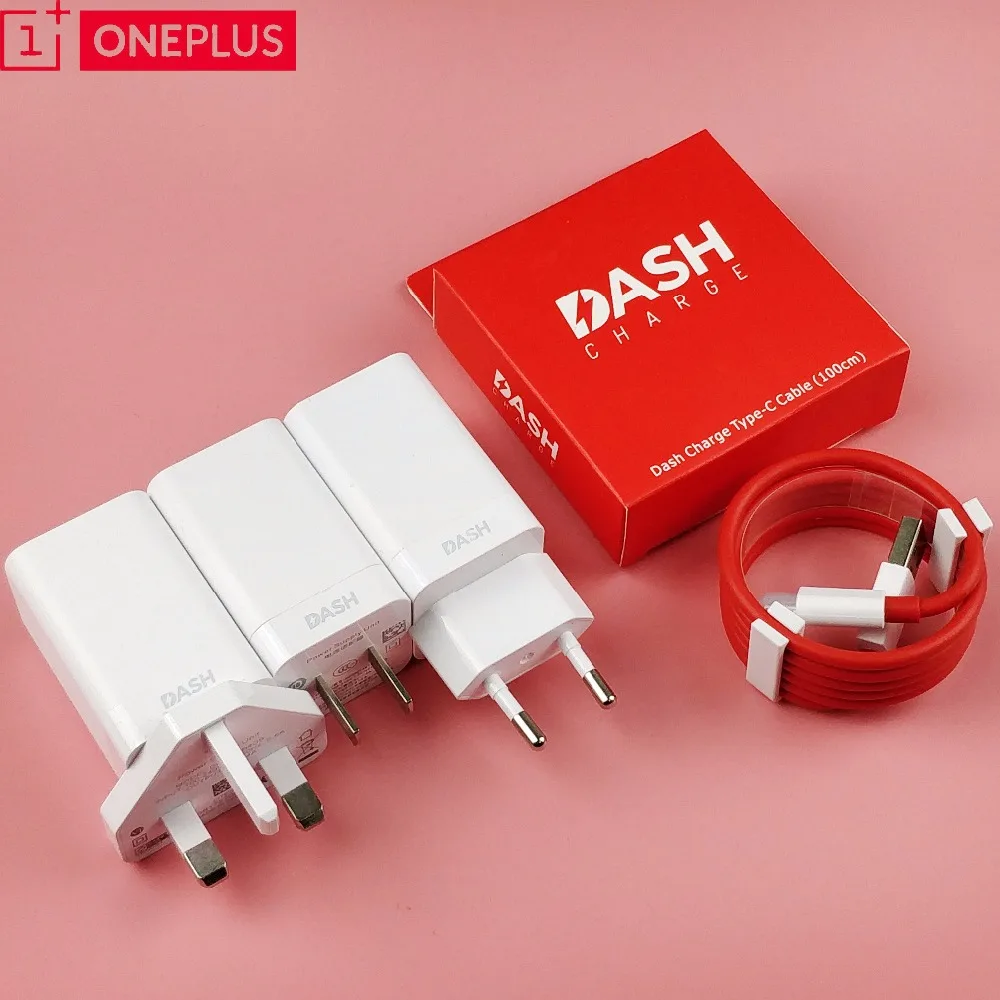 

Oneplus 6 Dash Charger Original 5V 4A EU US UK Quick Fast Charge adapter USB 3.1 Type C cable For oneplus 6t 3T 5 5t 3 one plus