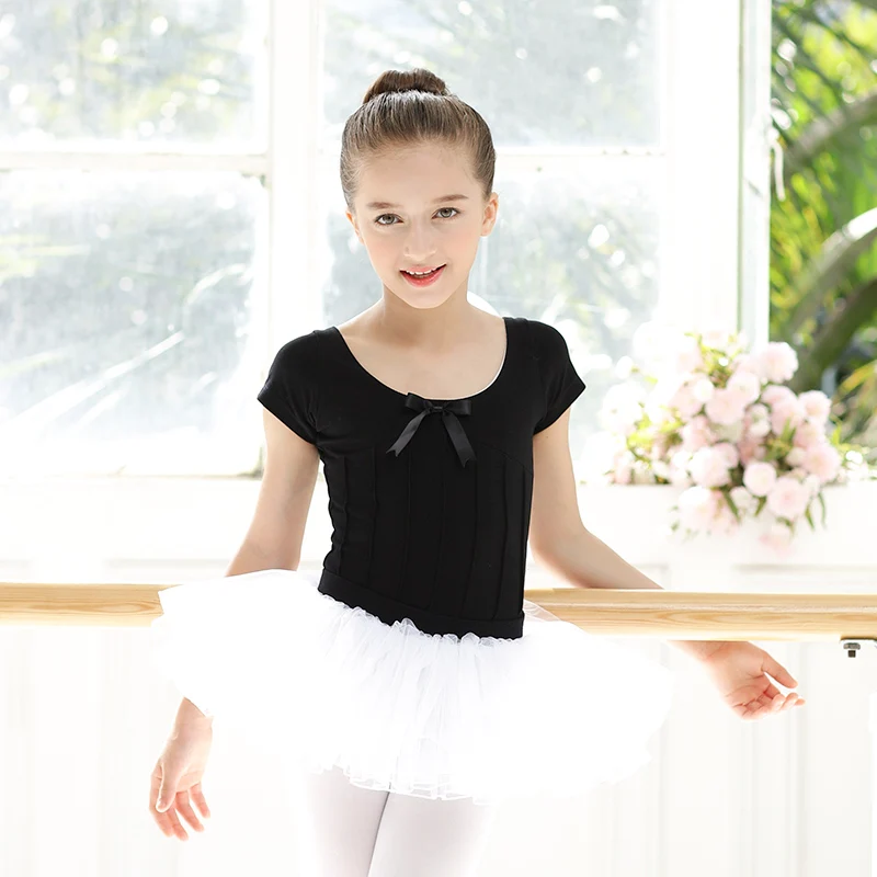 Ballet Tutu Dancing Wear Girls New Of Summer 6 Color Short Sleeve Dance