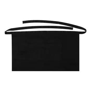 

Kitchen Apron Two Pockets Black Short Apron Waist Apron Unisex Apron for Waitress Chef Waiter