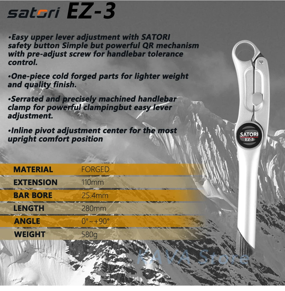 SATORI, EZ-3Adjustable, увеличивающая рост, для велосипеда, стояк, 25,4 мм, для отдыха, для велосипеда, стебель из алюминиевого сплава, запчасти для велосипеда, велосипедный стержень