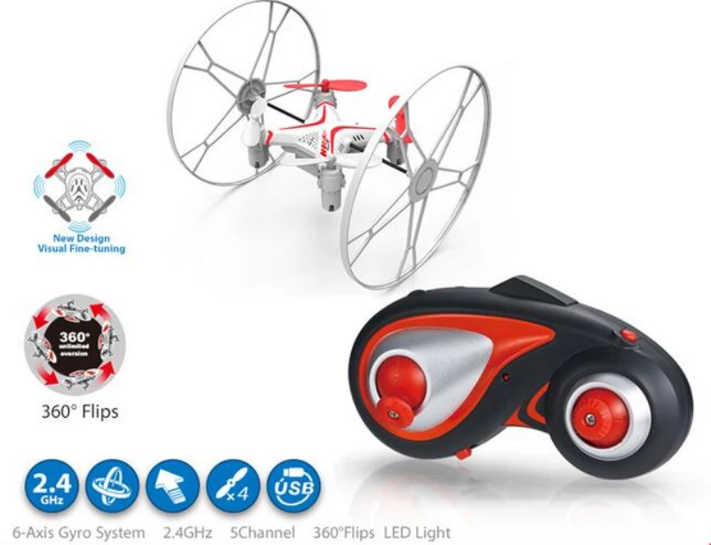 ФОТО High quality FX-5 3D 4CH Sky Walker RC UFO 2.4G Quadcopter Aerocraft with Four-axis Gyroscope RTF for Children Toy vs 9056