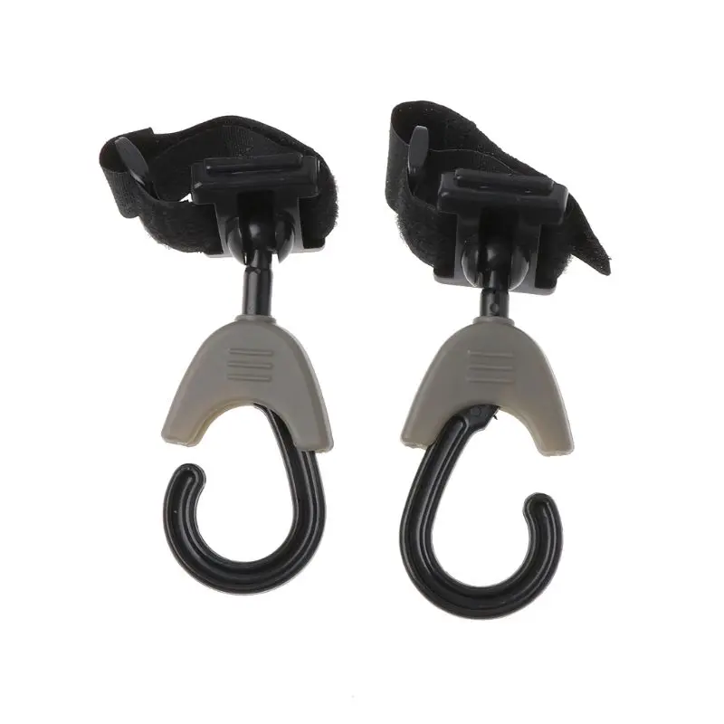 

2pcs/ Baby Hanger Baby Bag Stroller Hooks Pram Rotate 360 Degree Cart Hook Accessories