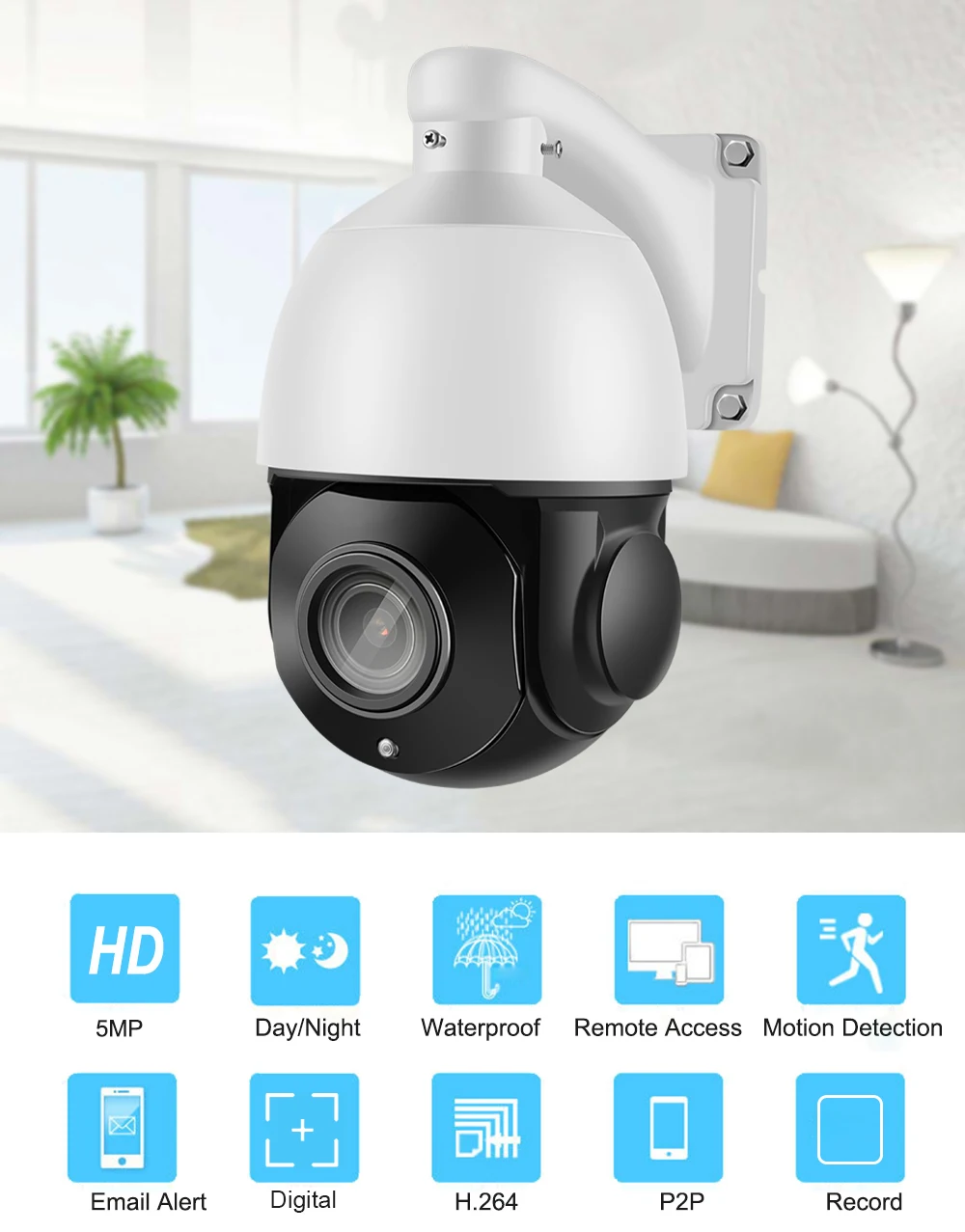 IMPORX 36X5 Мп открытый купол P2P CCTV PTZ IP Камера 360 камера видеонаблюдения HD Водонепроницаемый Ночное видение видео Камера H.265 70 м ИК