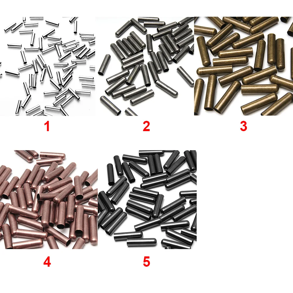 50 шт. модные наконечники для шнурков, декоративные зажимы для замка, бесшовный ремонт, роскошные Сменные прочные устойчивые металлические