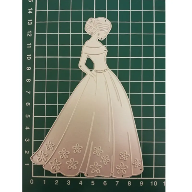 Wedding dress bride metal Cutting dies Scrapbooking Craft Die Cuts card