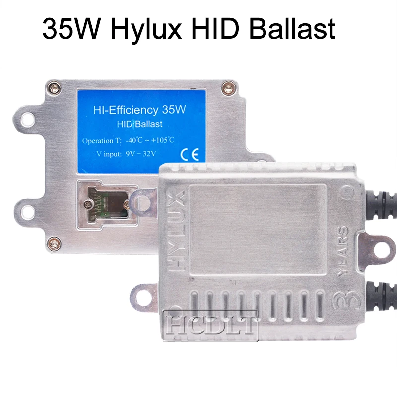 HCDLT AC 12V 24V 35W Hylux Fast Start Xenon HID Slim Ballast For Car Headlight 35W Xenon Bulb Kit Hyluxtek A2088 Ballast Reactor