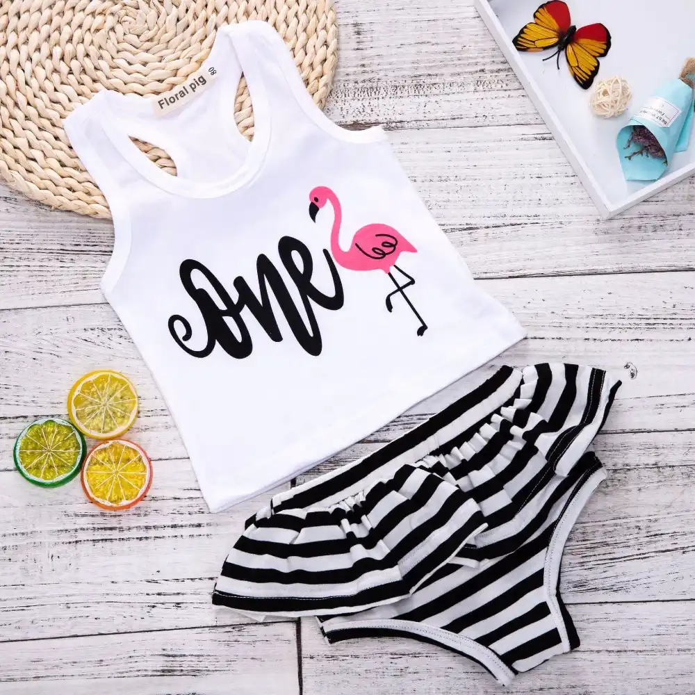flamingo 1st birthday outfit