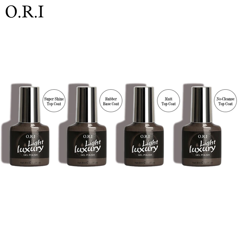 

ORI Top Base Coat Soak Off Gel Nail Polish UV LED Nail Primer Gel Varnish Transparent Nail Art Lacquer Matt Top Coat Base Unas