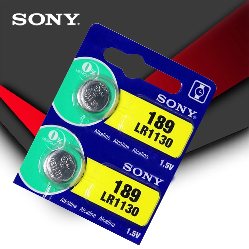 5 шт. sony оригинальнй элемент батареи 1,5 V AG10 LR1130 AG10 389 LR54 SR54 SR1130W 189 LR1130 аккумулятора кнопочного типа сделано в Японии