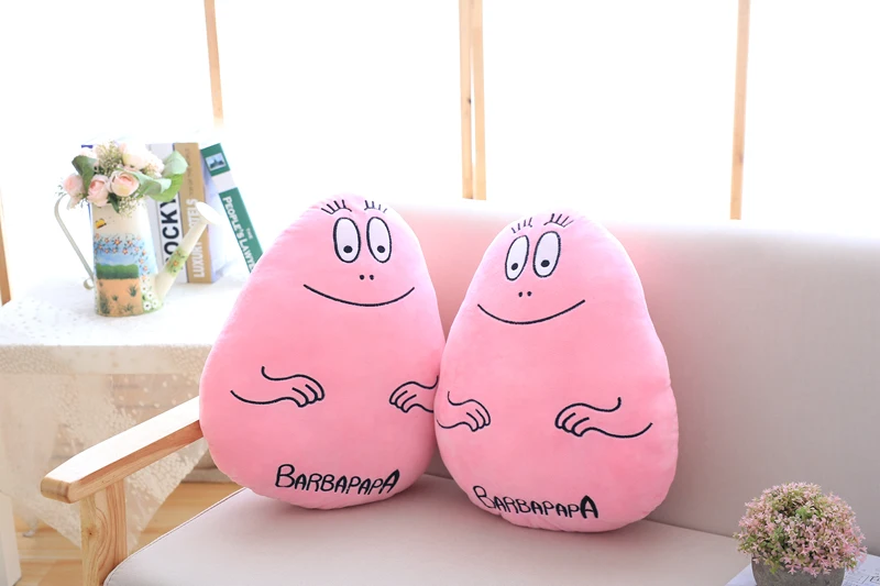 1 шт. 45 см мультфильм рисунок Barbapapa плюшевые подушки мягкие плюшевые игрушки малыша Плюшевые игрушки для детей диванную подушку домой декор