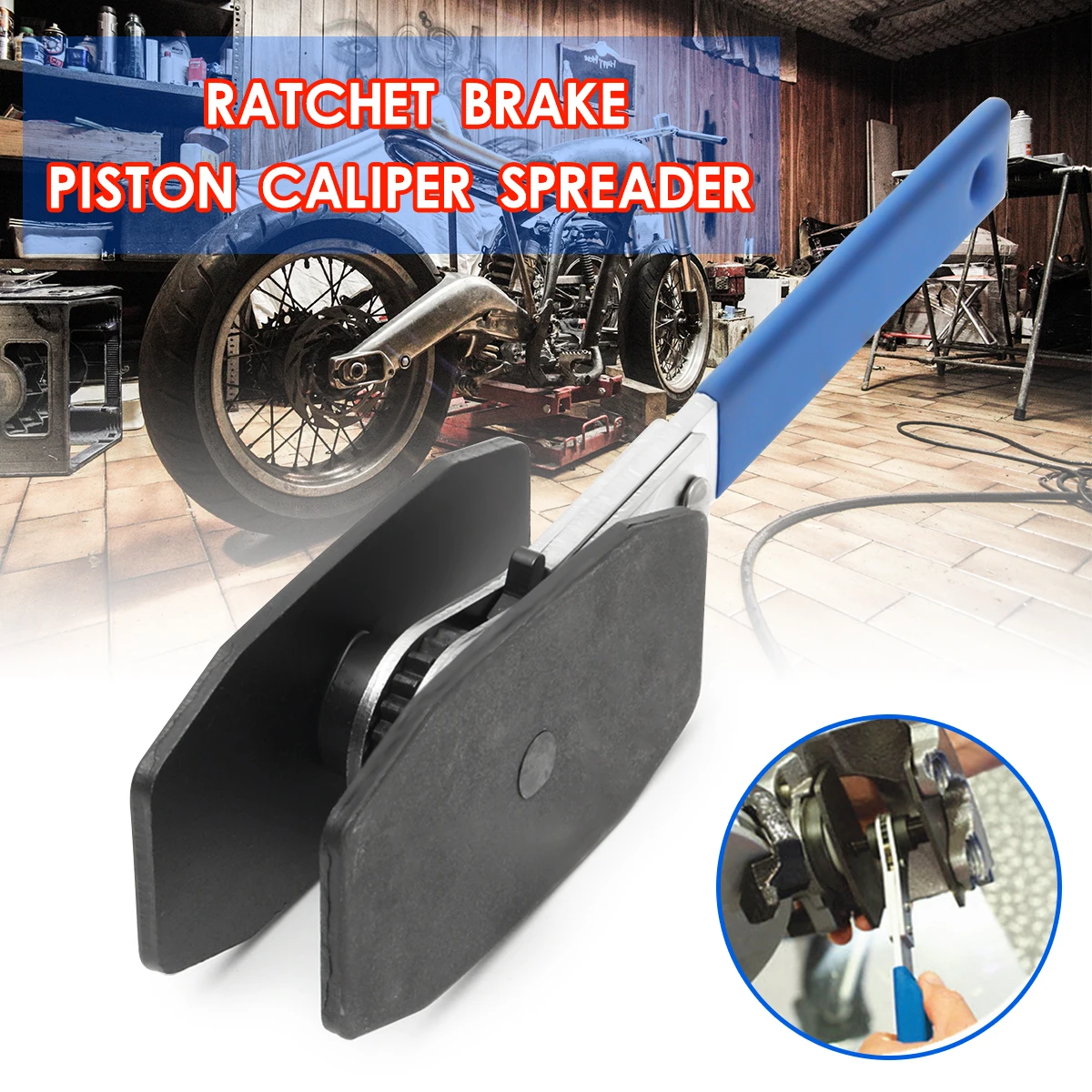 2018 Universal Car Ratchet Brake Piston Caliper Spreader Tool Brake Caliper Press Twin Quad