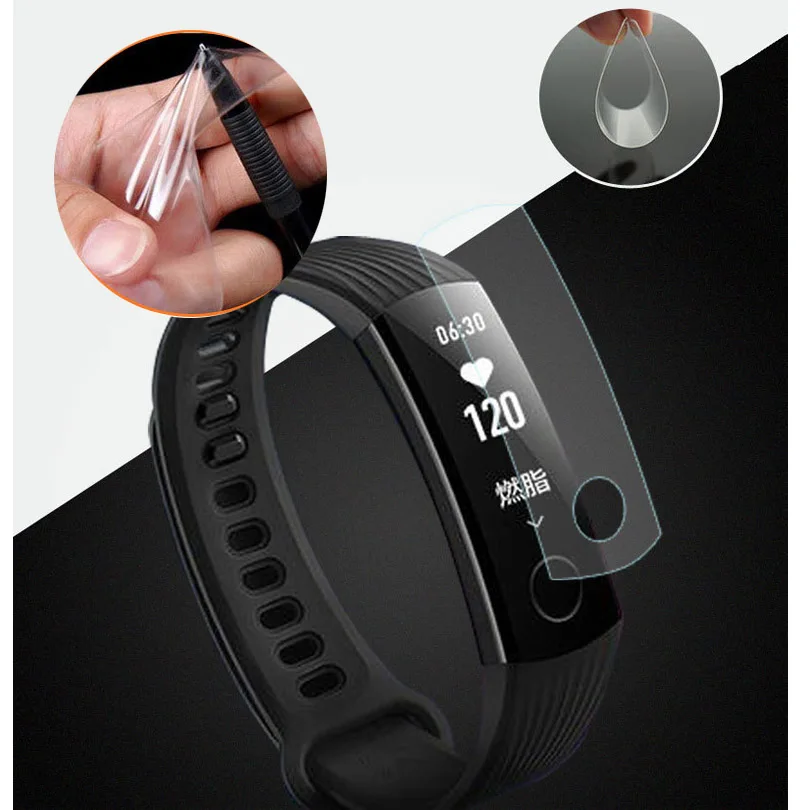 

Anti-Scratch Soft TPU Ultra Clear Protective Film For Huawei Honor Band 3 Smart Wristband Full Screen Protector