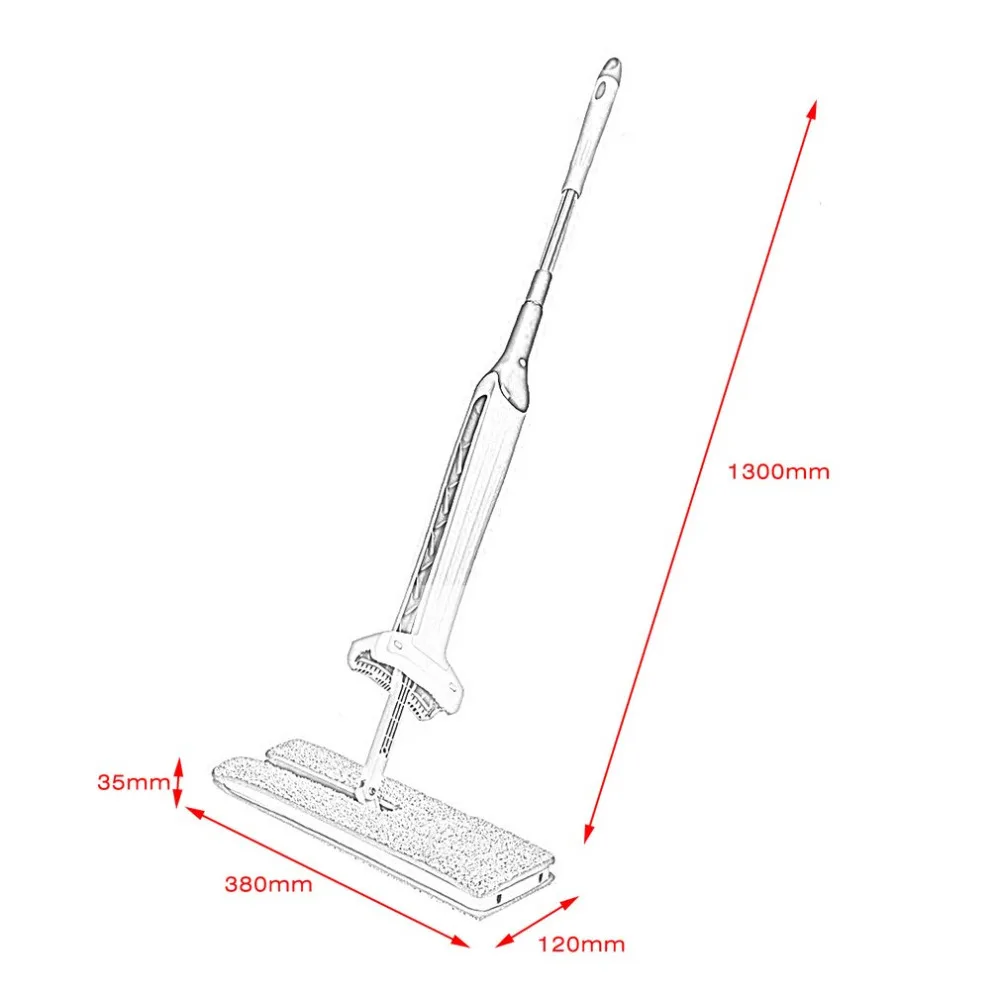 Самоклеящаяся Двусторонняя плоская Швабра телескопическая ручка Швабра устройство для чистки пола гостиная кухня Прямая