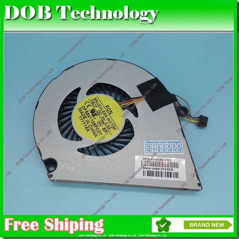 

New CPU Cooling Fan for HP Envy 6-1103TX ENVY6 6 1215TX 1216TX 1222TX 1221TX 1214TX 6-1000 6-1010us 6-1110us 6-1014nr laptop fan