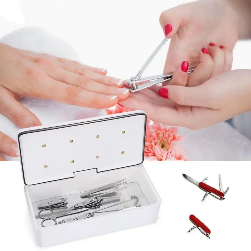 

LED Nail Sterilizer Long-lasting For Health Nail Art UV 2 Plugs Manicure Tools LED Sterilizer