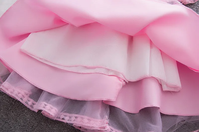 Baby Princess Flower Lace Dress Cute Princess Party Birthday Dress Summer Kids Clothes Baby Girl Christening Gowns Tutu Dresses (5)