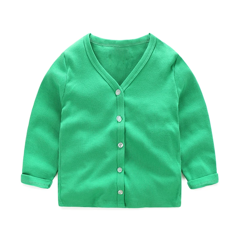 

Mudkingdom Baby Boys Girls Shirts Blouses Spring Autumn Kids Candy Colors Casual Cardigan V-neck Buttoned Children Clothing